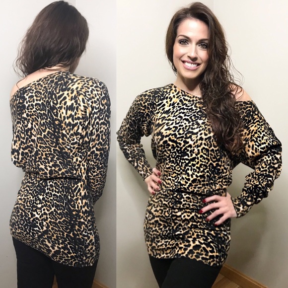 Ultra soft leopard print sweater - Picture 4 of 5